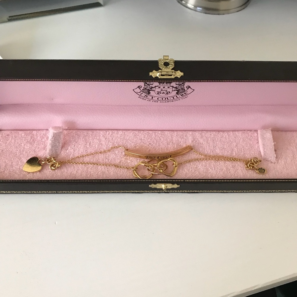 Authentic double band gold juicy couture bracelet